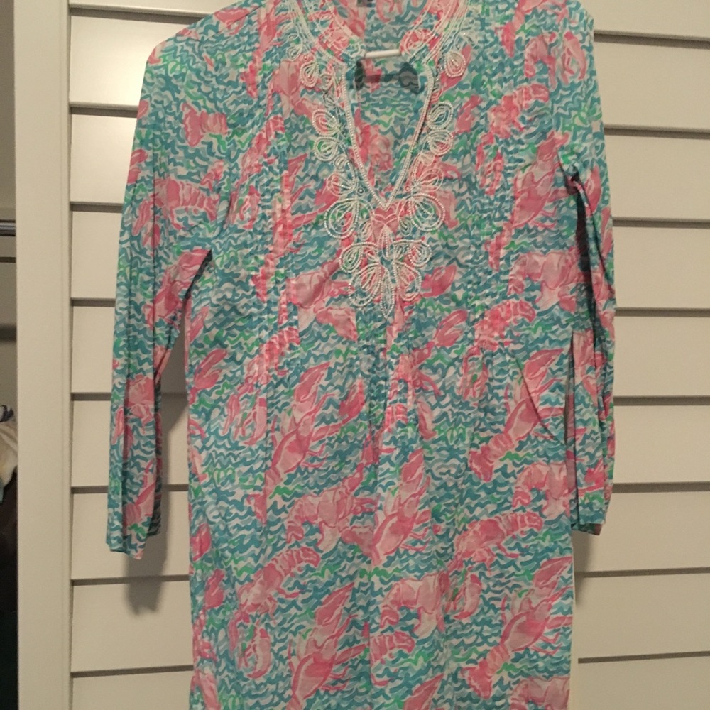 SOLD. Lilly Pulitzer beaded tunic/coverup